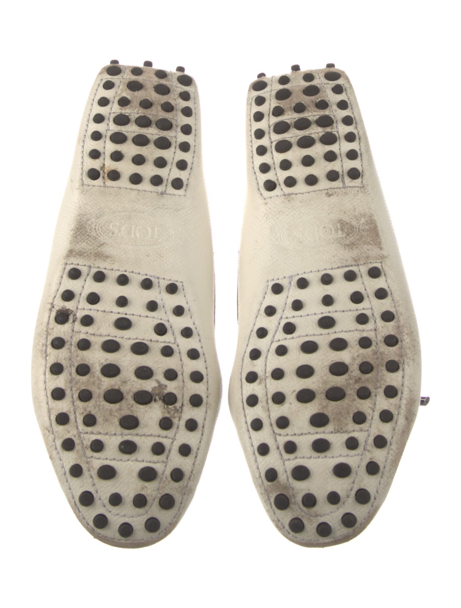 Tod's Leather Bow Accents Moccasins